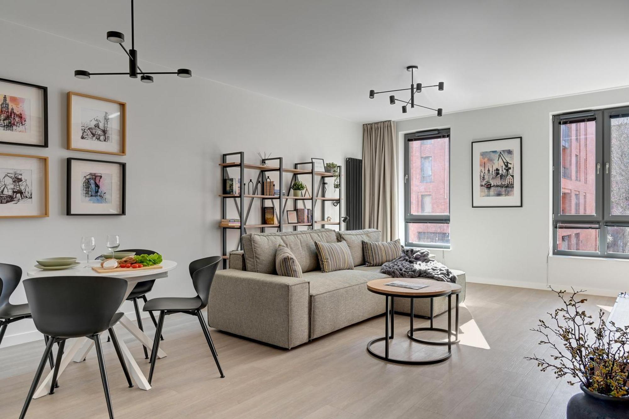 Scala 60H City Center Premium Apartments With Parking By Lion Apartments グダニスク エクステリア 写真
