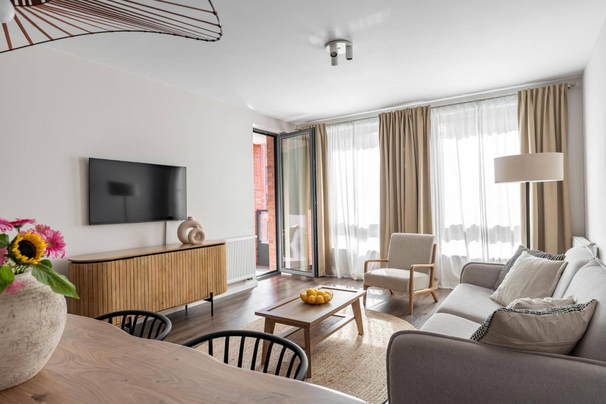Scala 60H City Center Premium Apartments With Parking By Lion Apartments グダニスク エクステリア 写真
